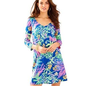 Lilly Pulitzer Erin Tunic Dress‎ Women’s Size Small Indigo All A Glow